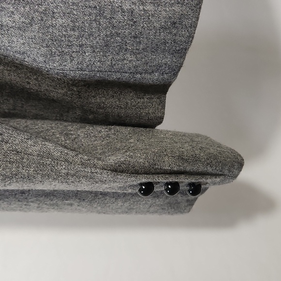 Career CG Guild Blazer Wool Blend Grey Lined Pockets Women Size M Office Busines - Picture 9 of 13